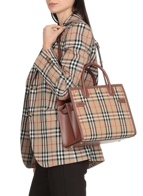 burberry tote check|burberry tote on succession.